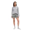 GAP womens Flannel Logo Boxer Short