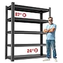 Garage Shelving Storage Rack, 48"W x 24"D x 87"H, Heavy Duty 5-Shelf 3 Pack