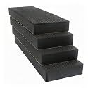 Garage Wall Protector & Car Door Protector - 4 Pack Thick EVA Foam Bumper Guard Pad - Self-Adhesive Anti-Collision Protection for Garage, Parking Lot & Warehouse, 12 x 3.9 x 1.2 in, Black