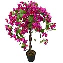 Garden Art Artificial Bougainvillea Plant with Pot | Real Touch Flowering Plant for Indoor Home, Office &amp; Party Décor | Elegant Decorative Tree | Pink | 90 cm | GAJW3650Pink