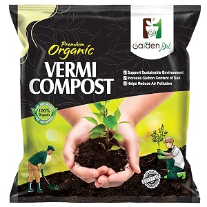 Garden Art Organic 10Kg Vermicompost Fertilizer Earthworm