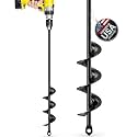 Garden Auger Drill Bit for Planting 1.6" x 16.5" -3/8" Hex Drive Compatible