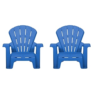 garden chairs - blue 2 pack