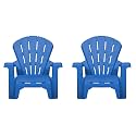 Garden Chairs - Blue 2 Pack