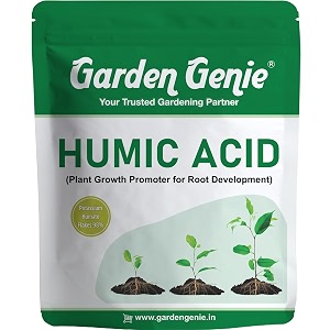 garden genie humic acid for plants potassium humate flakes 98 250 gm