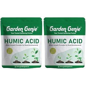 garden genie humic acid for plants potassium humate flakes 98 2x830g