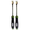 Garden Guru Dandelion Weeder Tool with Ergonomic Handle - Stainless Steel Weed Puller for Planting, Weeding, Flower and Vegetable Care in Lawn Garden Yard | Rust Resistant (2 Pack)
