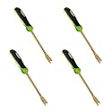 Garden Guru Titanium Dandelion Weeder Tool - Rust Resistant - Ergonomic Handle - Weed Puller for Planting, Weeding, Flower and Vegetable Care in Lawn Garden Yard (4 Pack)