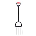 Garden hay Fork, Shovel, transplanting Shovel, Digging shovelManganese Steel Deep Soil Flipper, 48 inch Garden Fork, Labor Saving Ground Digging Tool for Crops, 8.66 inch Width