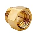 Garden Hose Bib Adapter 1-1/16" Fine Thread (Female) to 3/4 GHT Male Hoses