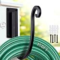 Garden Hose Holder Outside: Wall Mount Water Hose Holder - 8Inch Heavy Duty Garden Water Hose Hanger for Outside Hose Storage