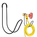 Garden Hose Storage Hook Water Hose Holder Hose Hanger,304Stainless Steel Solid Hose Hook Holds Up to 50Ft Hose Perfect for Garage, Garden,Tool Room(Matt Black 1pcs)