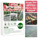 Garden Pest Barrier Netting, 10ftx33ft Ultra Fine Mesh Netting Bugs Out Net Covers Row Cover Protect Plants Flowers Against Cicada Birds Insect Strawberry Net for Blueberry Bush Trees Raised Bed