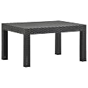 Garden Table Anthracite Polypropylene Medium Lightweight,Modern Square Garden Table with UV Resistant Surface – for Outdoor Entertaining Patio Furniture