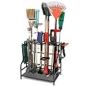 Garden Tool Organizer for Garage, Yard Tool Storage, Garden Tool Rack, for Shed Home Outdoor, Up to 58 Long-Handled Tools, Garden Tool Stand, Heavy Duty Steel, Black