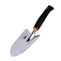 Garden Tool Shovel for Digging Gardening Trowel for Lawn Planting Stainless Steel Spade Rubber Handle Anti Slippery
