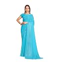Garden Vareli Georgette Shiroski Work Saree With Unstitched Blouse Piece