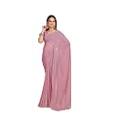 Garden Vareli Georgette Shiroski Work Saree With Unstitched Blouse Piece