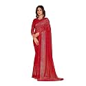 Garden Vareli Georgette Shiroski Work Saree With Unstitched Blouse Piece