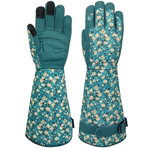 gardening garden gloves for men womenthorn proof rose yard work glove with touchscreengiftslake-bluesmall