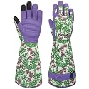 Gardening Garden Gloves for Men Women,Thorn Proof Rose Yard Work Glove with Touchscreen,Gifts,Purple,Medium