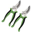Gardening Shears with Thickened Steel Blades for Home Gardens and Balcony Plants, Ergonomic Anti-Slip Handle for Easy Pruning of Shrubs and Branches (7.48 × 2.28 × 0.47 in)