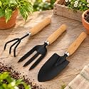 Gardening Tools Kit for Home Wooden Handle