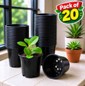 Gardeningwala 6 Inch black nursery pots Plant Container Set