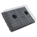 Gardzen Seed Starter Tray, 5 Pack Smiling Face Seed Starting Trays with 350-Cell,Seed Starter Kit 18" x 14" (70-Cell Per Tray)