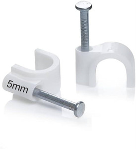 garg traders 5mm cable holder clips for clean and efficient wire management setup splice cap closed end electrical wire connectors for insulating the wire end wire connector white pack of 100
