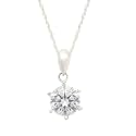 Gargi by P.N. Gadgil and Sons | 925 Sterling Silver | Pendant with Cable Chain | Gifts for Girlfriend, Women &amp; Girls | With Certificate of Authenticity &amp; Hallmark