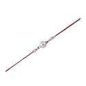 Gargi by P.N. Gadgil and Sons 925 Silver | Silver Circle Flowral Rakhi | Gifts for Men and Boys | Rakshabandhan Rakhi for Brother | Rakhi for Boys &amp; Men With Certificate of Authenticity