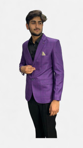 gargian master cut checkered single breasted formal party men blazer