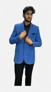 gargian master cut checkered single breasted formal party men blazer