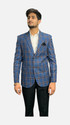 gargian master cut Checkered Single Breasted Formal, Party Men Blazer