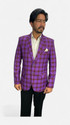 gargian master cut Checkered Single Breasted Formal, Party Men Blazer