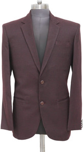 gargian master cut men solid single breasted formal party blazer brown