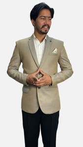 gargian master cut solid single breasted formal party men blazer