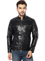 Garmadian Men Solid Leather Jacket