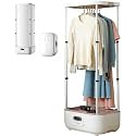 Garment Steamer, Automatic Ironing Machine,900W Mini Foldable Automatic Dryer with Remote Control，Iron with Wrinkle Removal Clip, for Clothes &amp; Fabric, One-Key Care