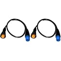 Garmin 8 Pin Xdcr to 12 Pin Sounder Adapter XID, Black (Pack of 2)