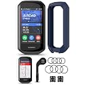 Garmin Edge 1050 Cycling GPS Computer PlayBetter Navy Silicone Case Bundle