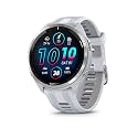 Garmin Forerunner® 965, Running Smartwatch, 47mm, Whitestone/Powder Gray