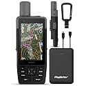 Garmin GPSMAP H1 Premium GPS Handheld Navigator Bundle - Color Touchscreen &amp; Buttons, Durable IP67 Water Rating, Long Battery Life, Built-in Flashlight with PlayBetter Portable Charger