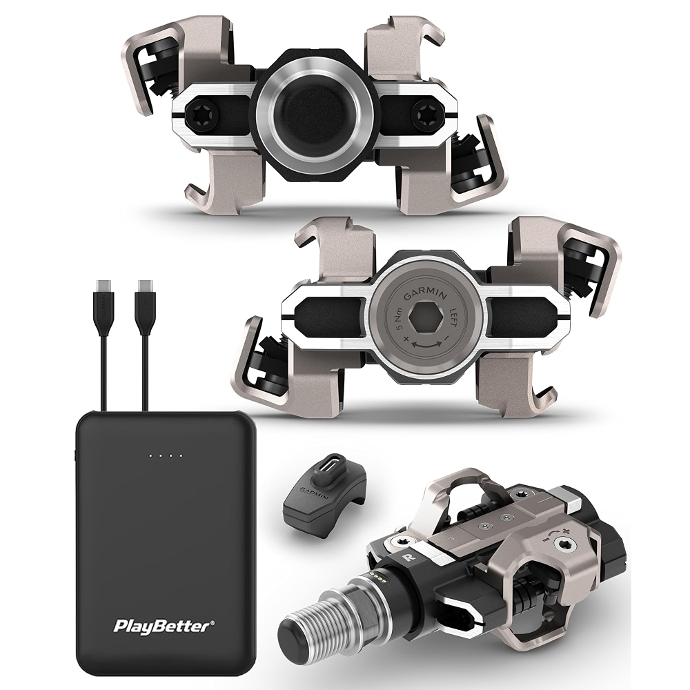 Garmin Rally XC210 Power Meter Pedals PlayBetter Portable Charger ...
