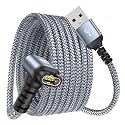 Garmin Watch Charger Cable Right Angle Fast Charging Nylon Braided 4ft
