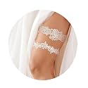 Garters for Bride, Wedding Garter for Bride, Wedding Garter Set for Bride, 2 Pieces White Garter Belt