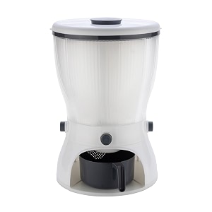 garth 4-in-1 10l rice amp grain storage dispenser  multi-compartment mess-free food storage solution