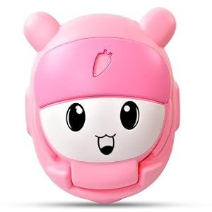 garth potty training toilet seat  lightweight portable potty great for travel  chair with lid and high back support for toddler boys girls  potty seat for 1 year child pink color pack of 1