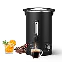 Garvee 12 L/80 Cups Coffee Urn-3.2 gal Double Wall Commerical Coffee Maker for Buffet Catering Wedding Gathering,Large Capacity Hot Coffee Dispenser,Stainless Steel Hot Water Urn-Black